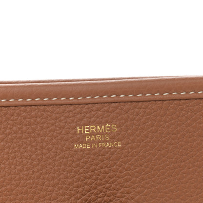 Hermes Taurillon Clemence Evelyne III PM Gold 6 of 11