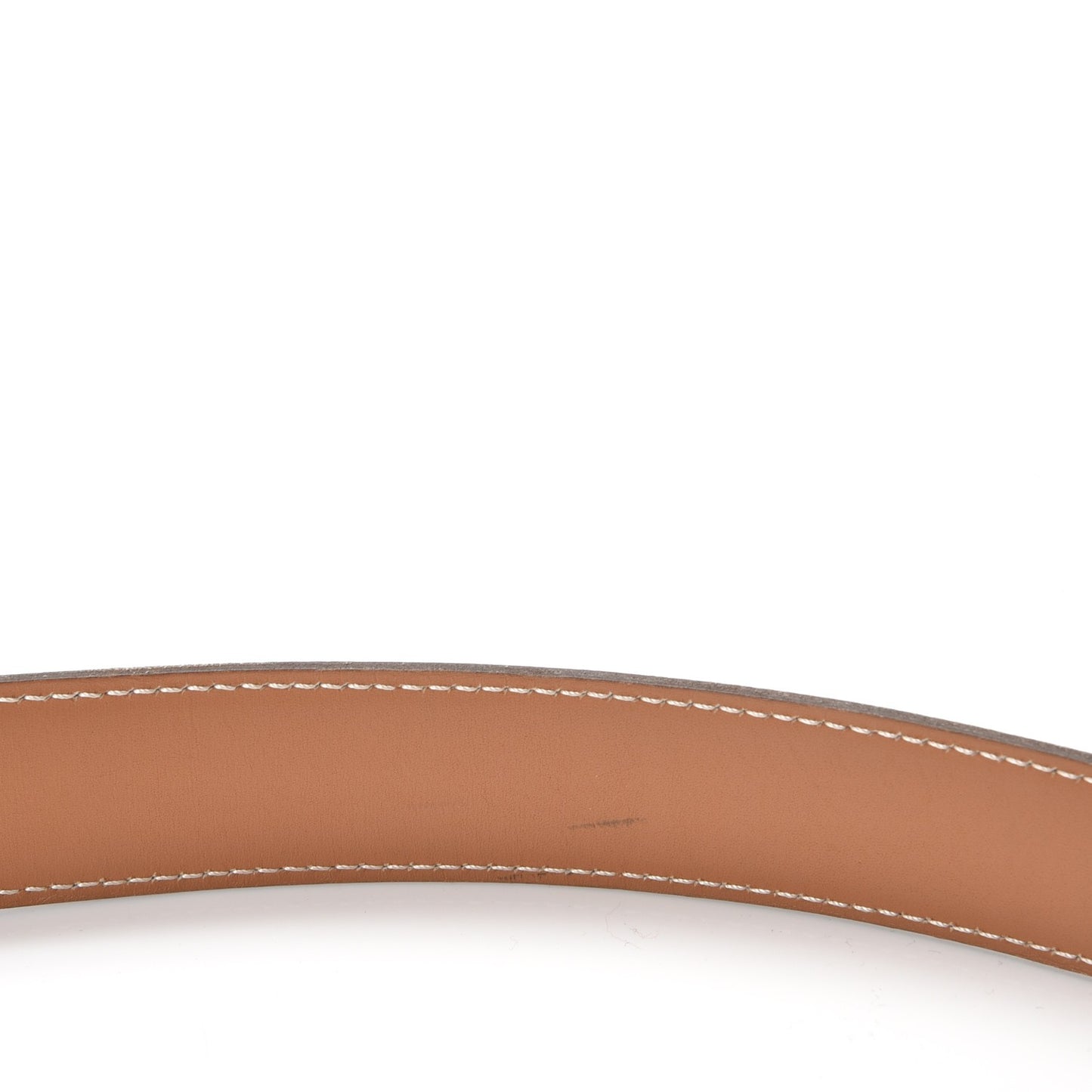 Chamonix Epsom Reversible 32mm Belt Strap 95 Gold Blanc