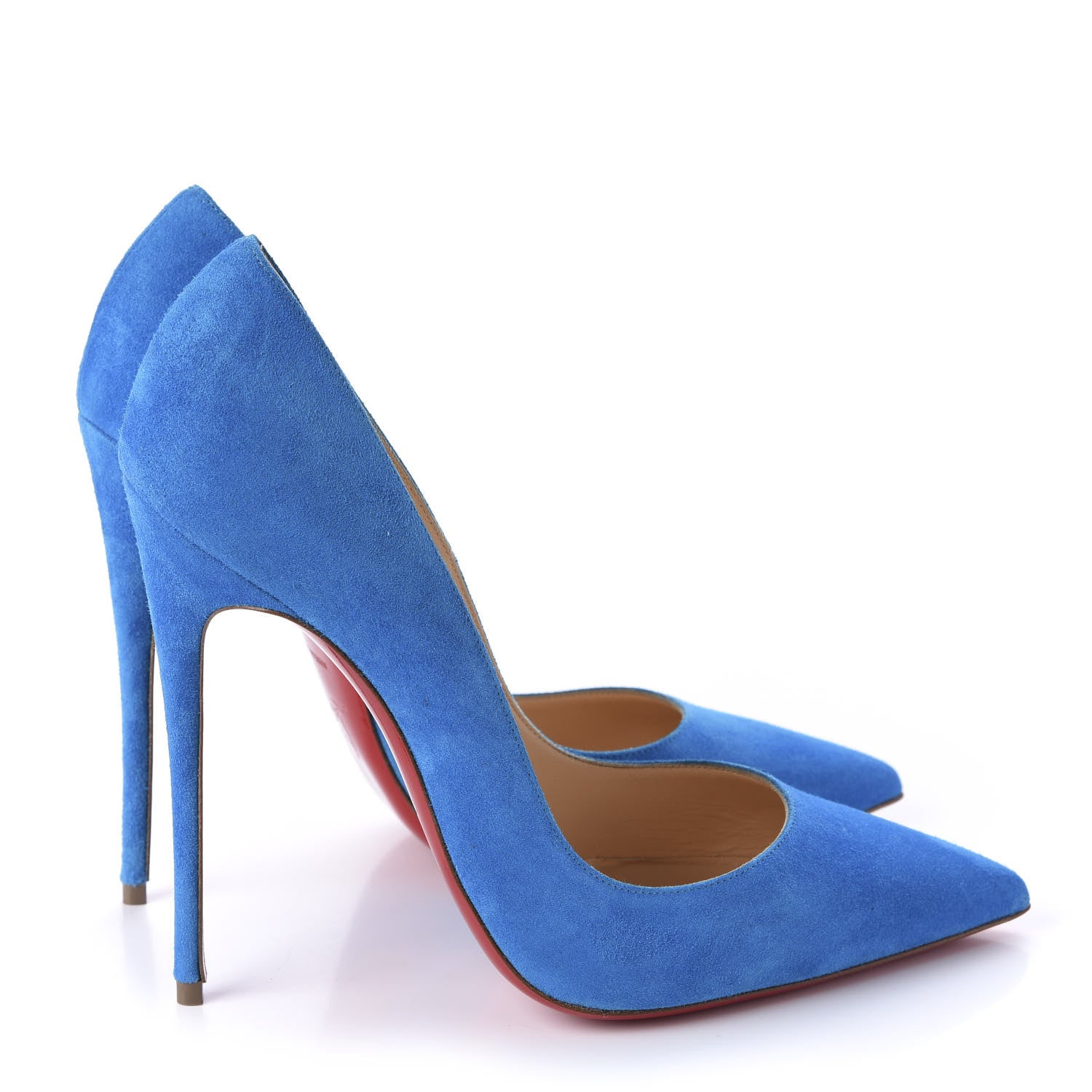 Christian Louboutin Veau Velours So Kate 120 Pumps 40 Egyptian Blue 4 of 9