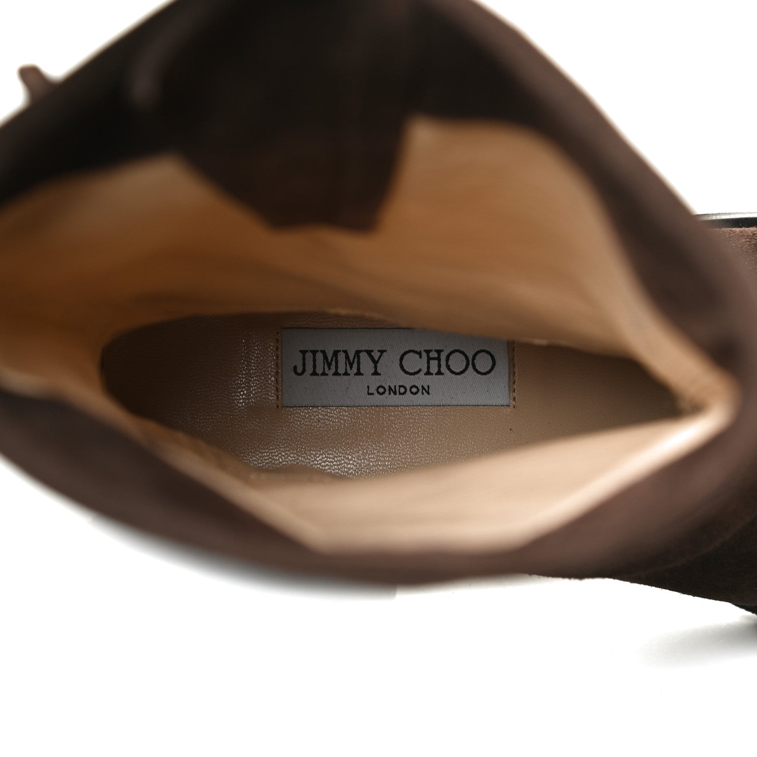 Jimmy Choo Distressed Waxed Suede Biker Boots 37 Brown 10 of 14