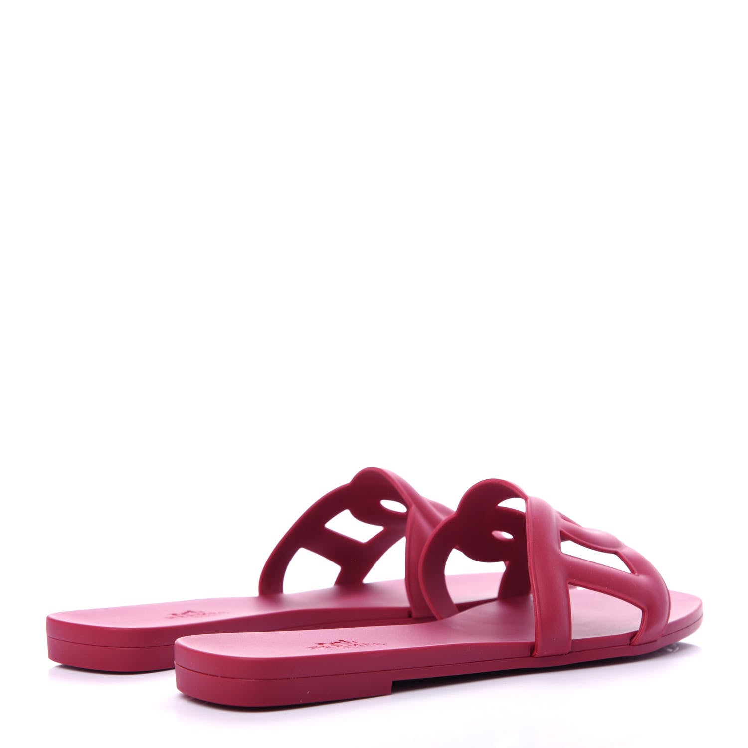 Hermes Rubber Aloha Sandals 36 Rose Baie 4 of 11