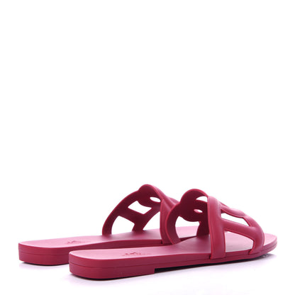 Hermes Rubber Aloha Sandals 36 Rose Baie 4 of 11
