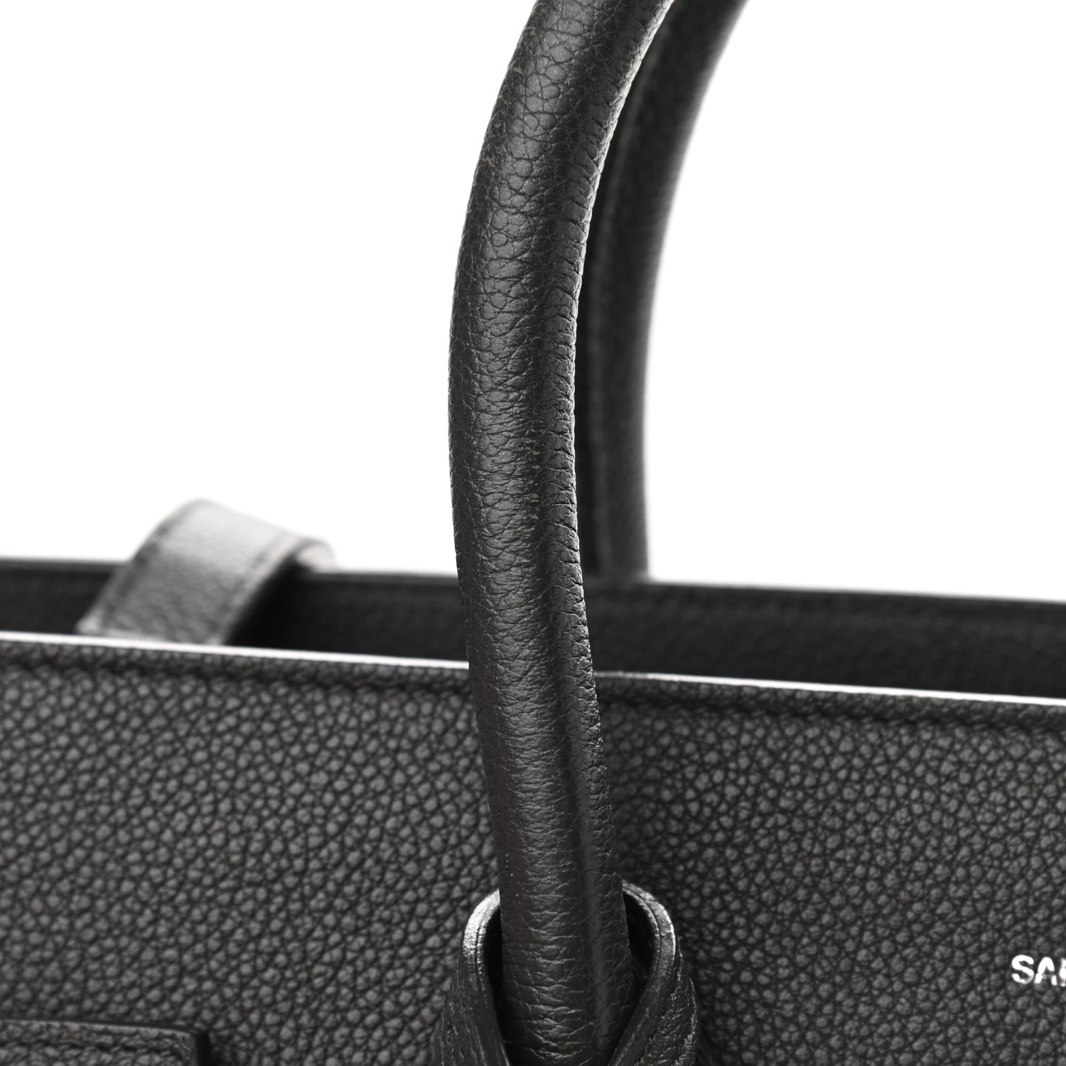 Saint Laurent Grained Calfskin Small Sac De Jour Coal 11 of 11