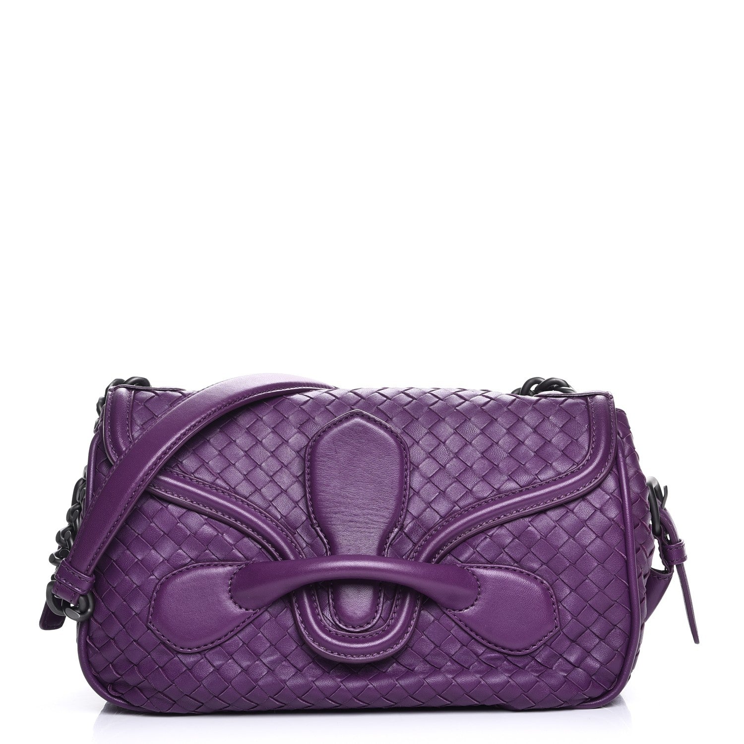 Bottega Veneta Nappa Intrecciato Rialto Shoulder Bag Monalisa 1 of 14