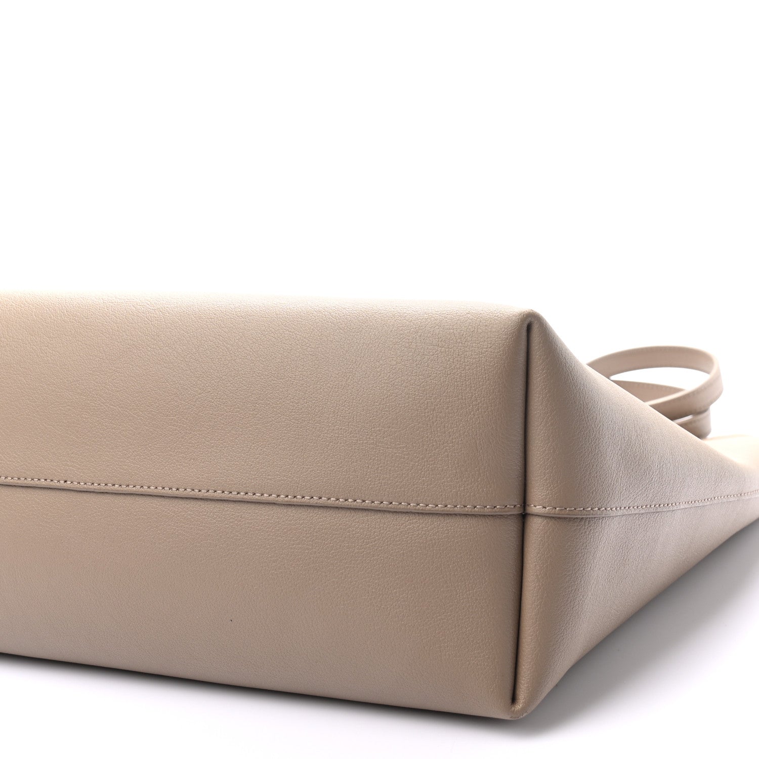 Saint Laurent Calfskin Large Shopping Tote Dark Beige 9 of 11