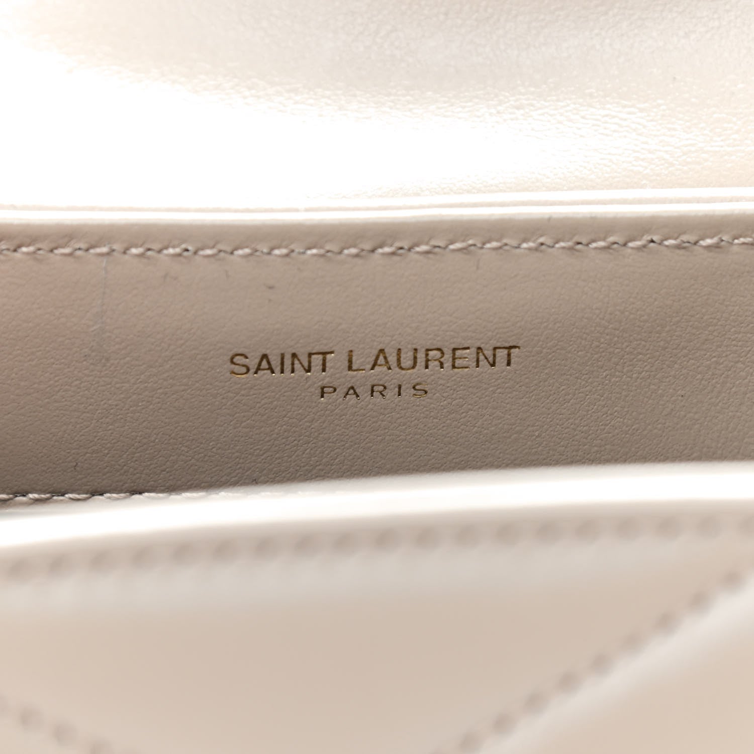 Saint Laurent Calfskin Y Quilted Monogram Toy Loulou Crossbody Bag Dark Beige 7 of 10