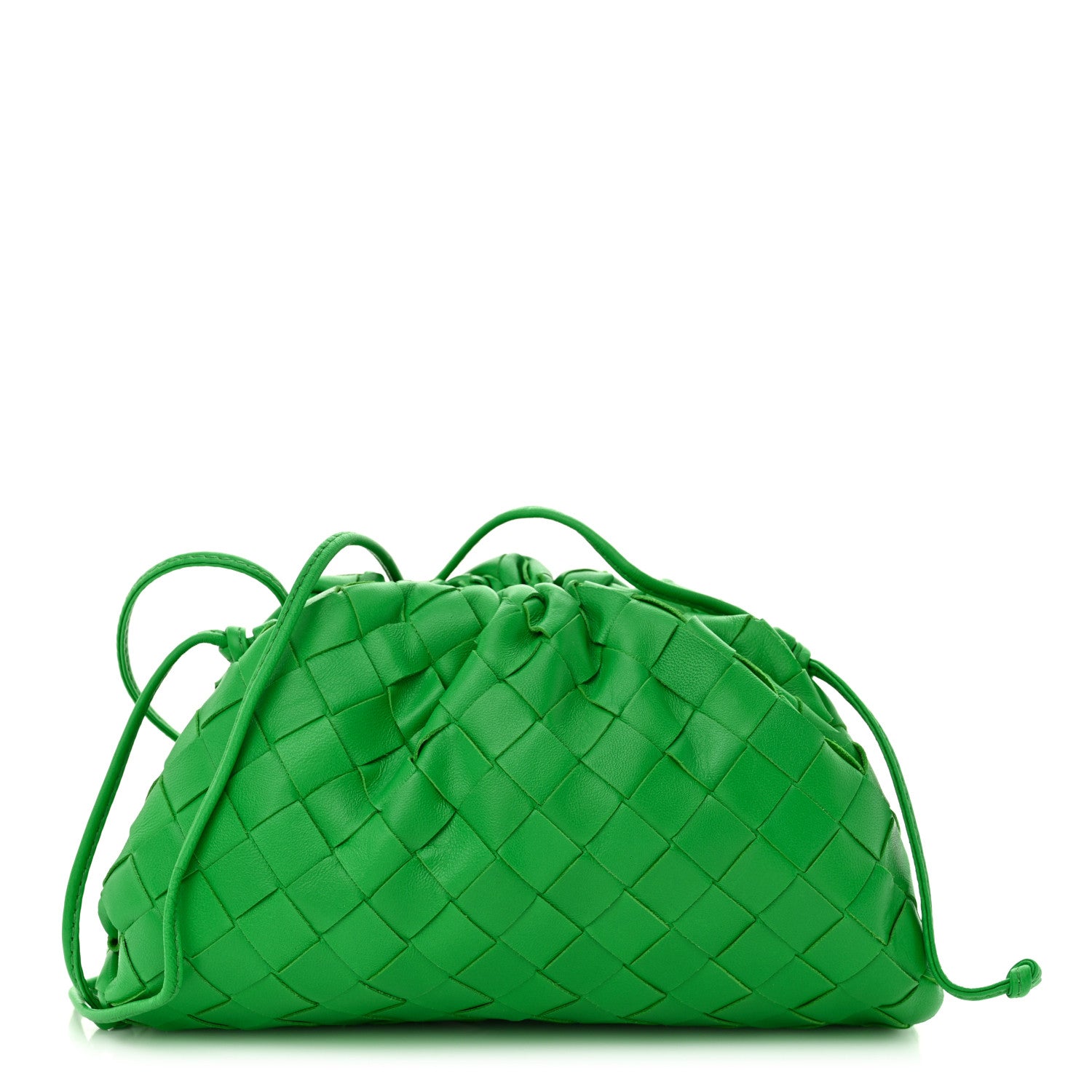 Bottega Veneta Nappa Intrecciato The Mini Pouch Clutch Parakeet 1 of 10