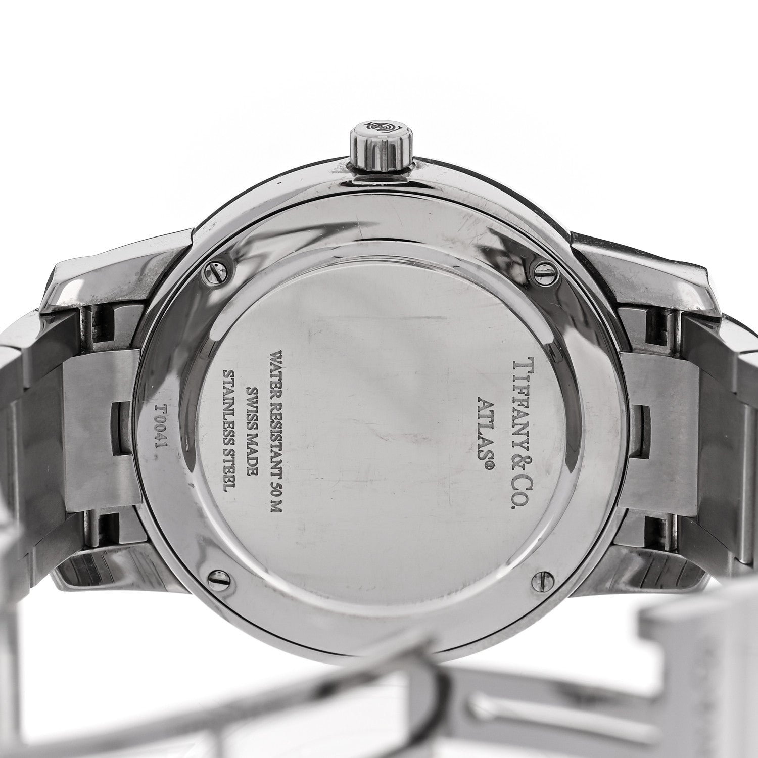 Tiffany Stainless Steel 37mm Atlas 2-Hand Quartz Watch 1809046