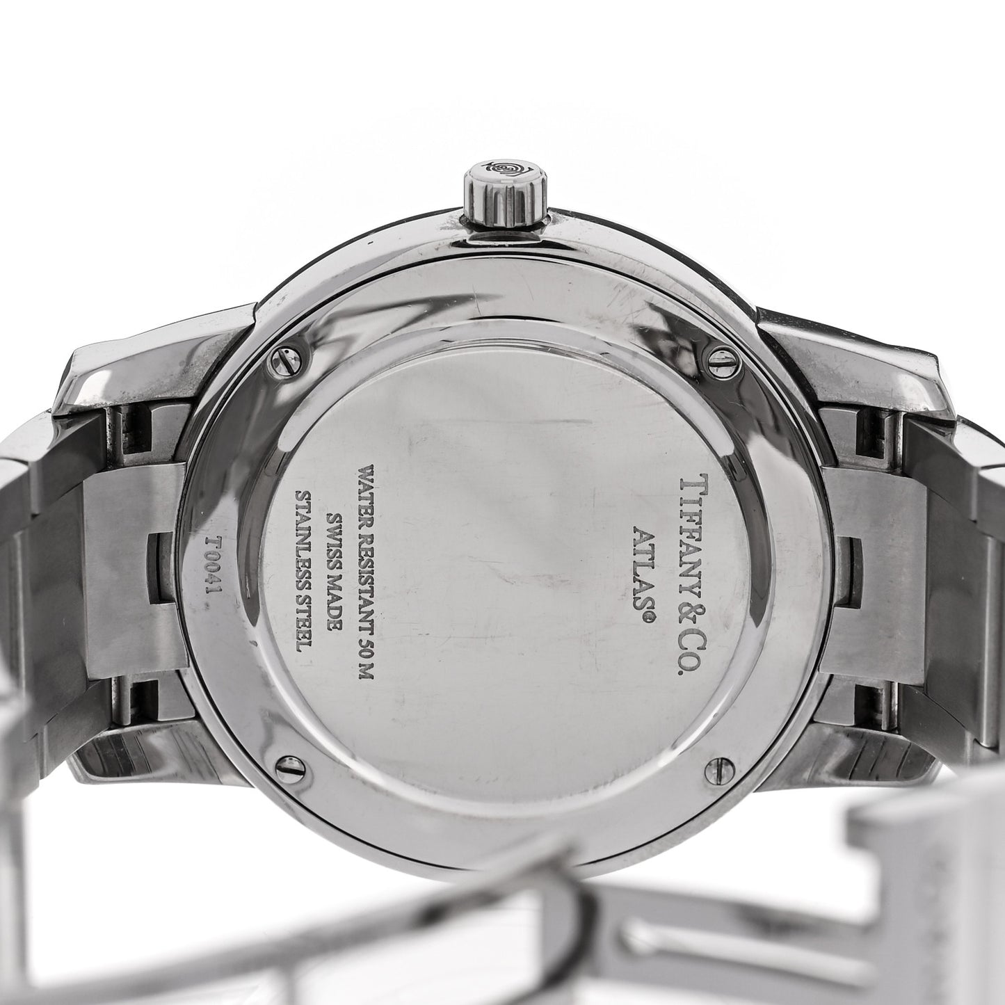 Stainless Steel 37mm Atlas 2-Hand Quartz Watch