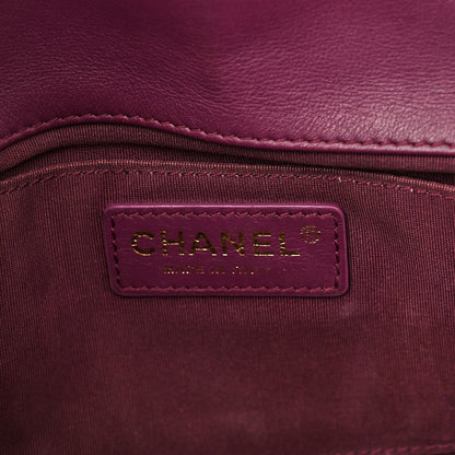 Chanel Calfskin Quilted Medium Bubbly Flap Burgundy 5 of 9