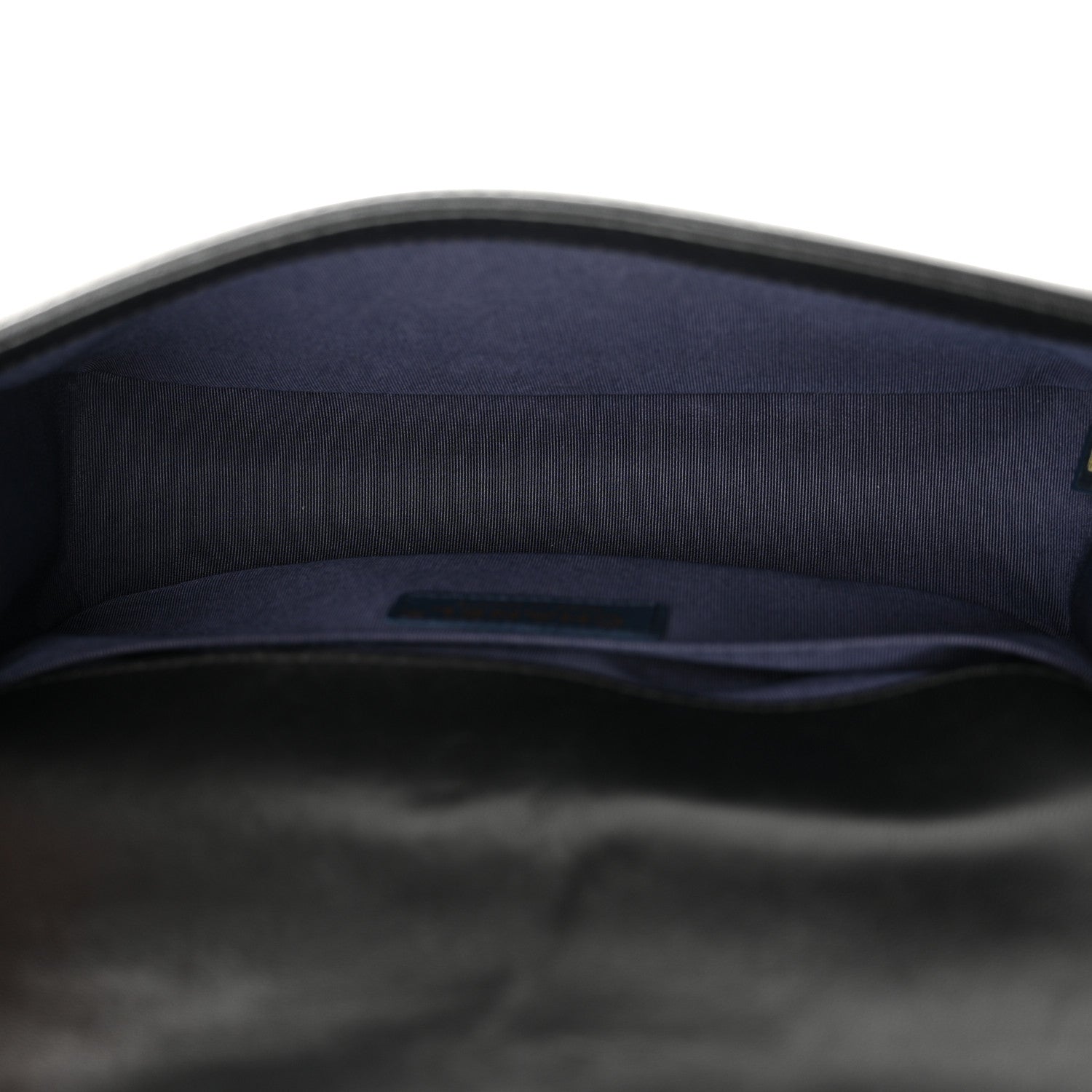 Chanel Lambskin Quilted Bi-Color Medium Boy Flap Black Navy 5 of 15