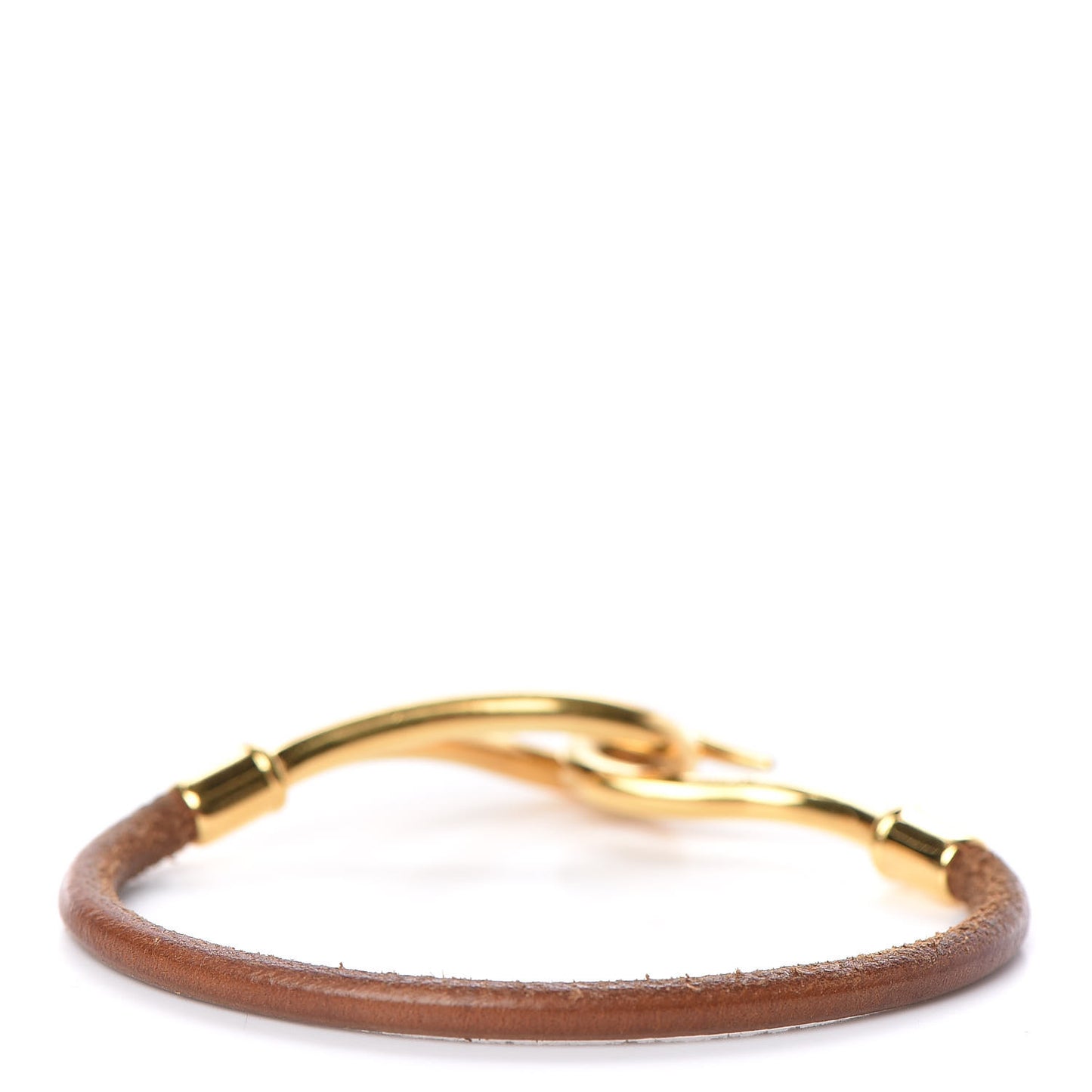 Natural Bridle Jumbo Hook Bracelet Bouton