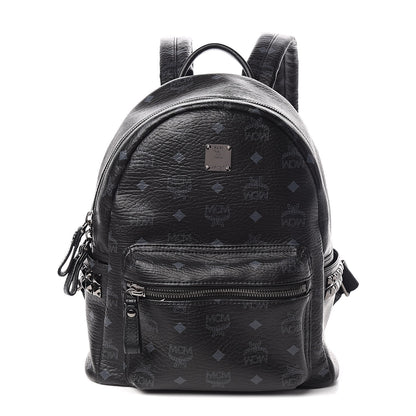 MCM Visetos Small Side Stud Stark Backpack Black 1 of 11