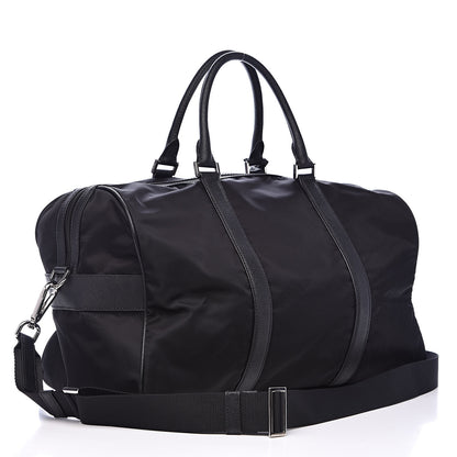Prada Tessuto Nylon Saffiano Viaggio Duffle Black 3 of 13