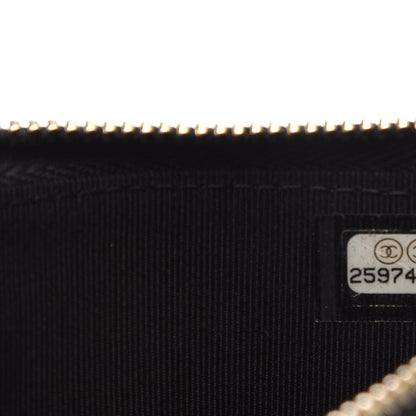 Chanel Caviar Quilted Classic Zip Boy Pouch Black 8 of 9