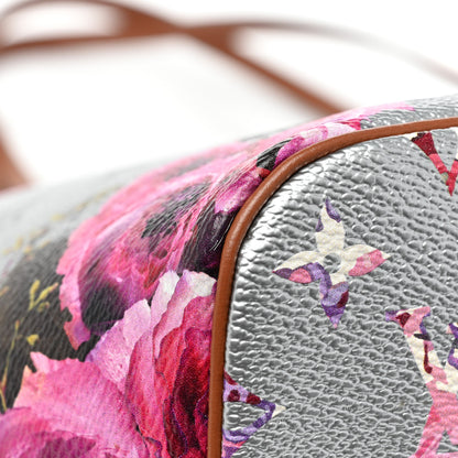 Louis Vuitton Metallic Monogram LV Garden Neverfull MM Silver 9 of 9