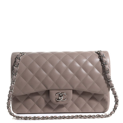 Chanel Caviar Jumbo Double Flap Beige Taupe 1 of 9