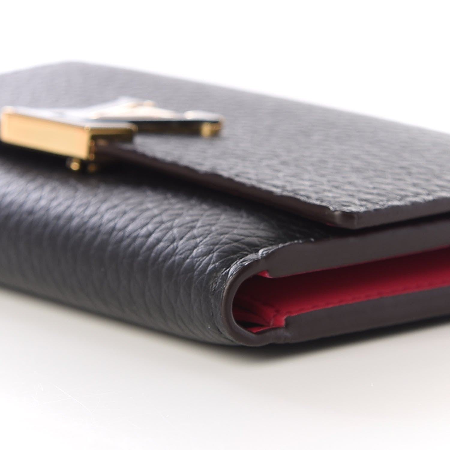 Louis Vuitton Taurillon Capucines Compact Wallet Black 5 of 9
