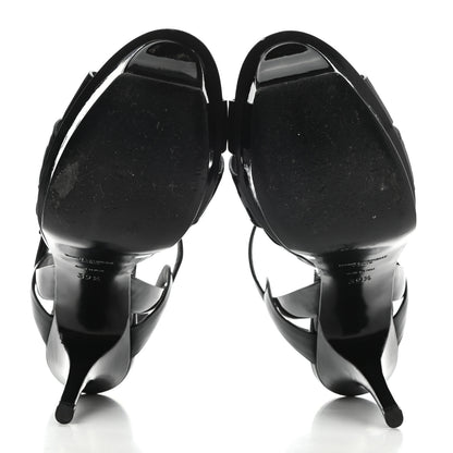 Saint Laurent Patent Tribute 75 Platform Sandals 39.5 Black 5 of 11