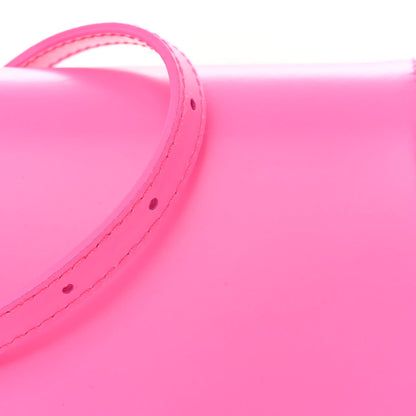 Balenciaga Shiny Box Calfskin Small Hourglass Top Handle Bag Fluo Pink 9 of 14