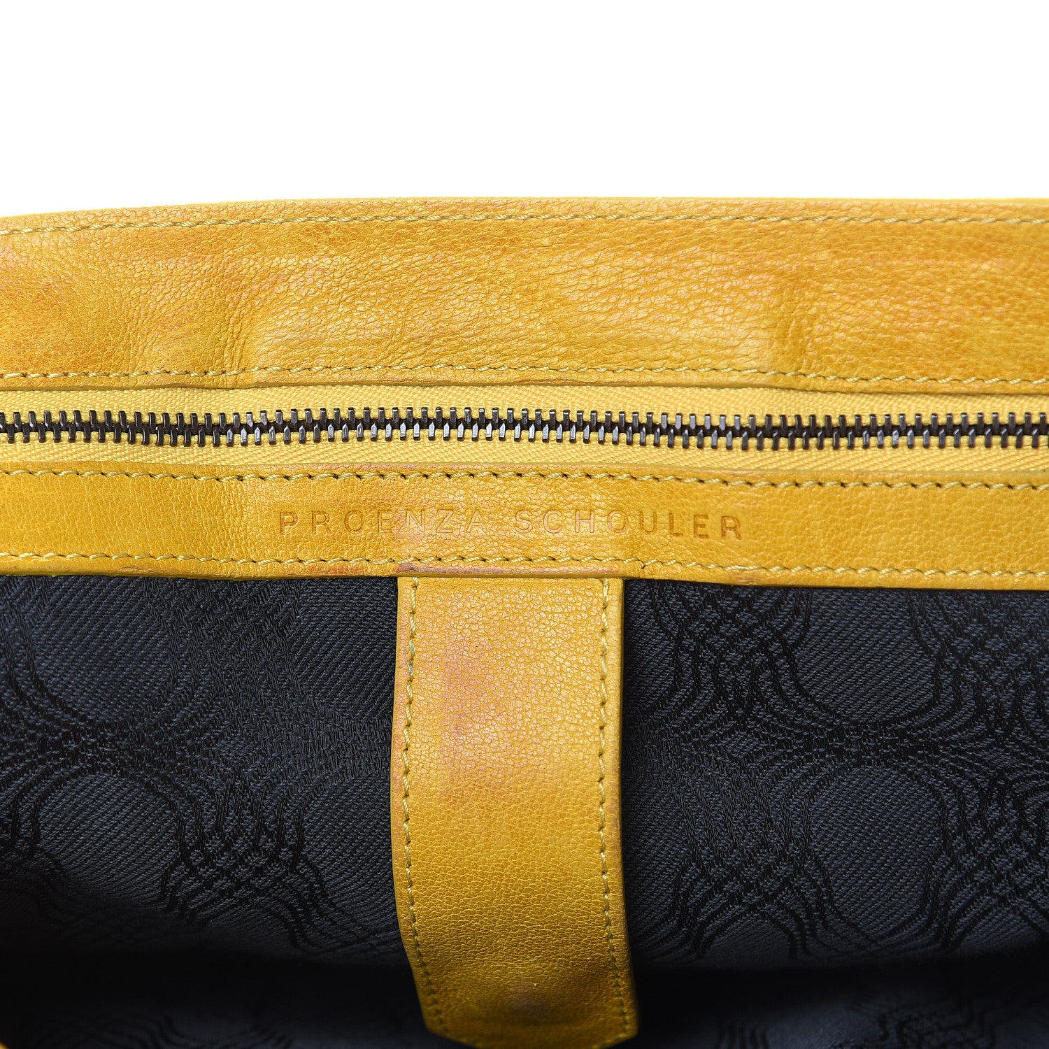 Proenza Schouler Lambskin Medium PS1 Satchel Mustard 14 of 24