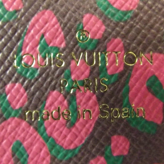 Louis Vuitton Monogram Leopard Sarah Wallet Rouge Fauviste 7 of 10