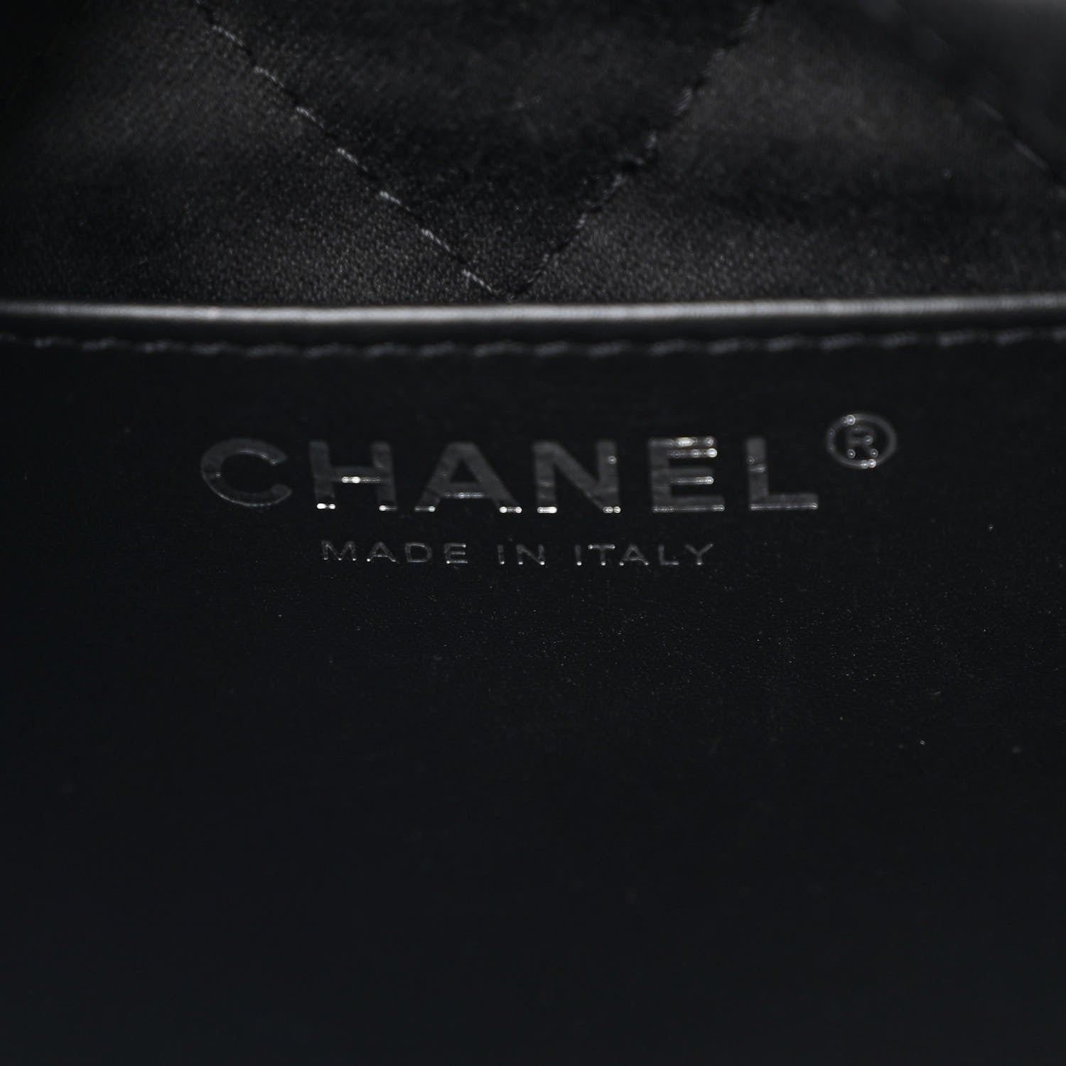 Chanel Shiny Calfskin Quilted Mini Chanel 22 Black 6 of 10
