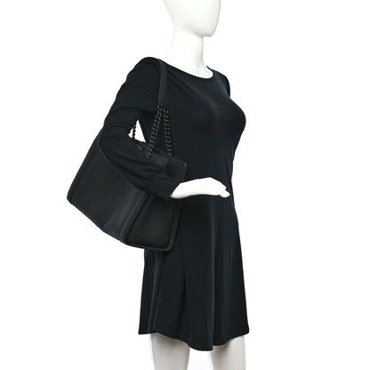 Chanel Snakeskin Boy Shopping Tote So Black 2 of 9