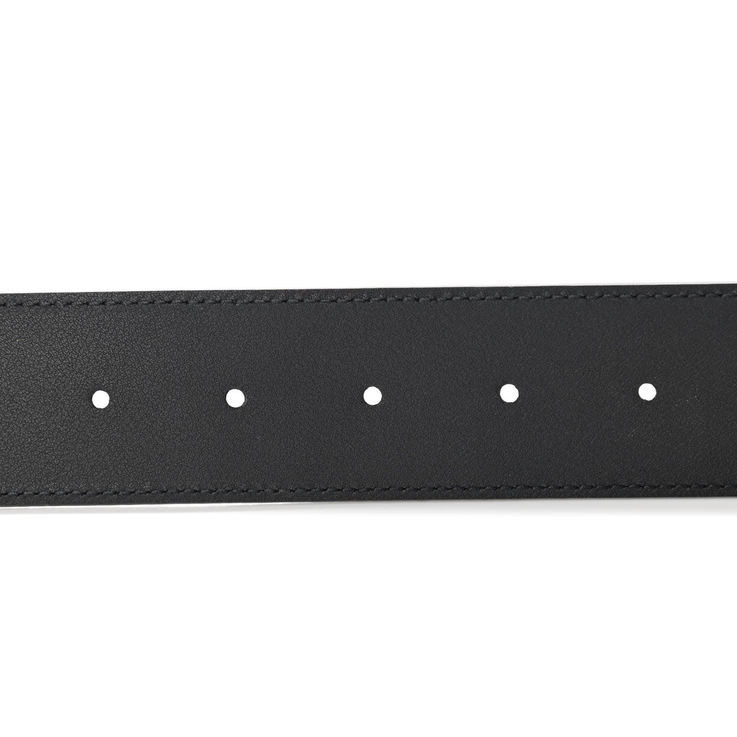 Gucci Textured Calfskin Double G 40mm Belt 100 40 Black 4 of 5