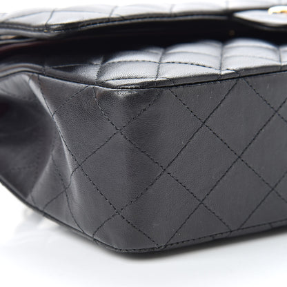 Chanel Lambskin Quilted Medium Double Flap Black 9 of 13