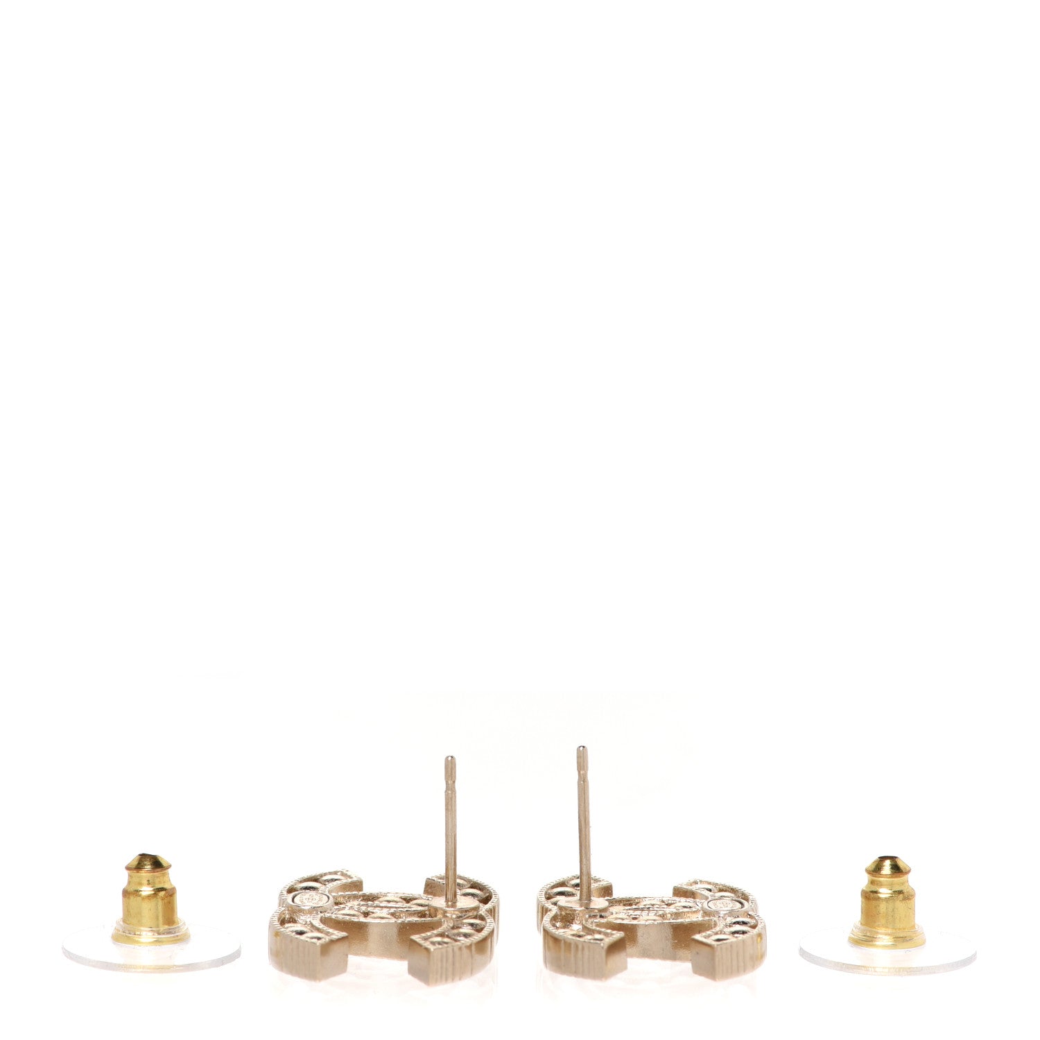 Chanel Pearl CC Earrings Gold 3 of 5