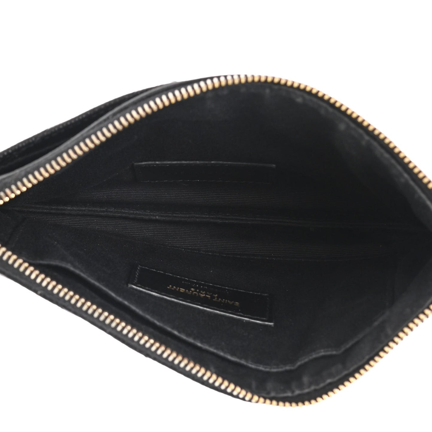 Grain De Poudre Chevron Monogram Bill Pouch Black