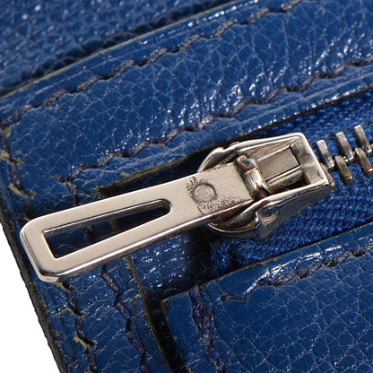Hermes Chevre Mysore Bearn Wallet Brighton Bleu 8 of 9