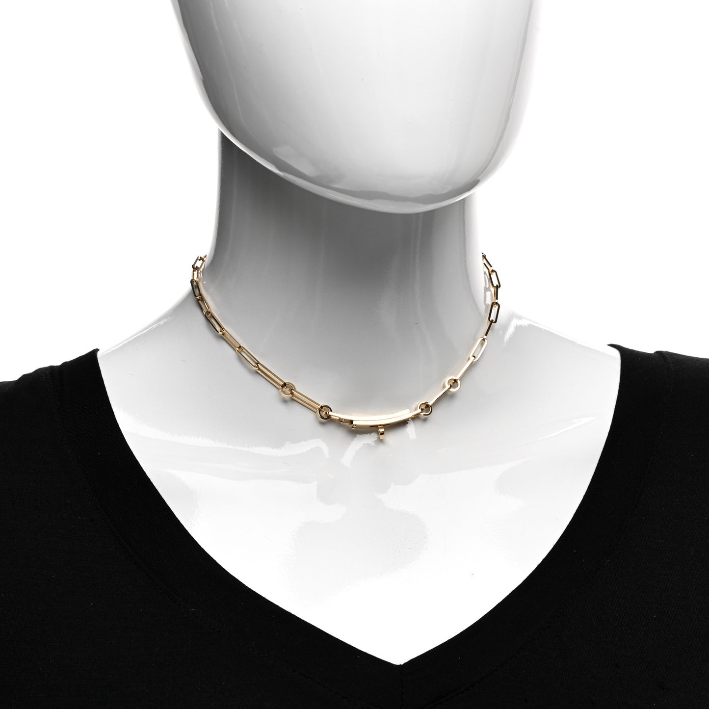 18K Yellow Gold Kelly Chaine Choker Necklace
