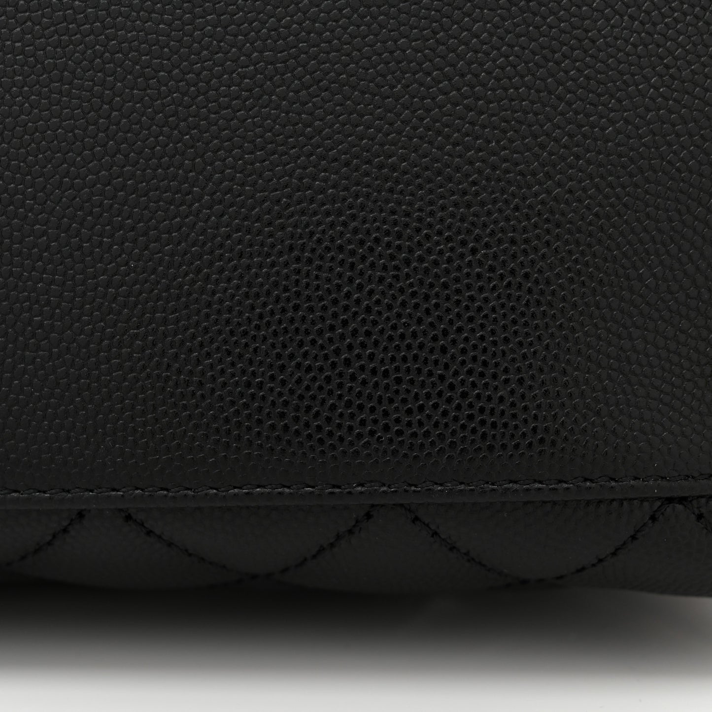 Caviar Quilted Small Coco Handle Flap Black