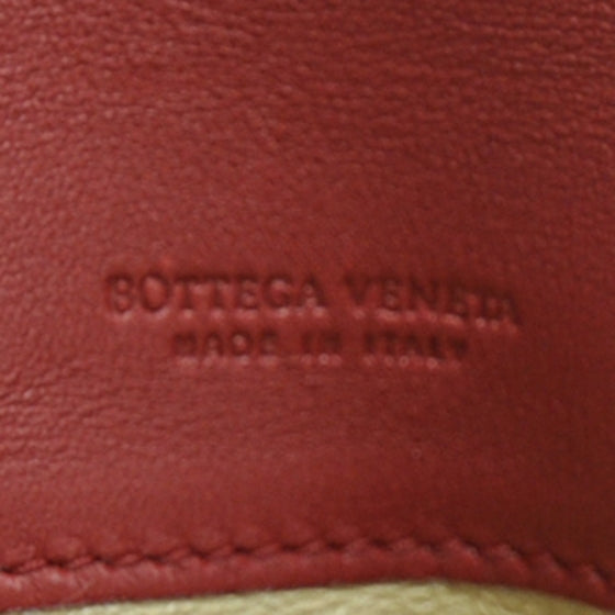 Nappa Intrecciato Continental Wallet Red