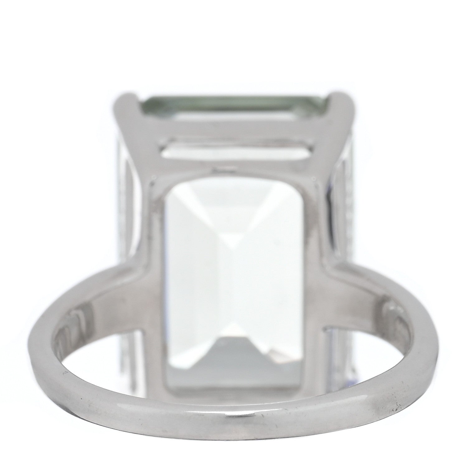 Tiffany Sterling Silver Green Quartz Sparklers Cocktail Ring 53 6.5 4 of 6