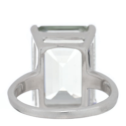 Tiffany Sterling Silver Green Quartz Sparklers Cocktail Ring 53 6.5 4 of 6