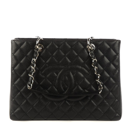 Chanel Caviar Quilted Grand Shopping Tote GST Black 1 of 8