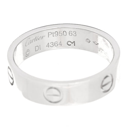 Cartier 18K White Gold 5.5mm LOVE Ring 63 10.25 4 of 5