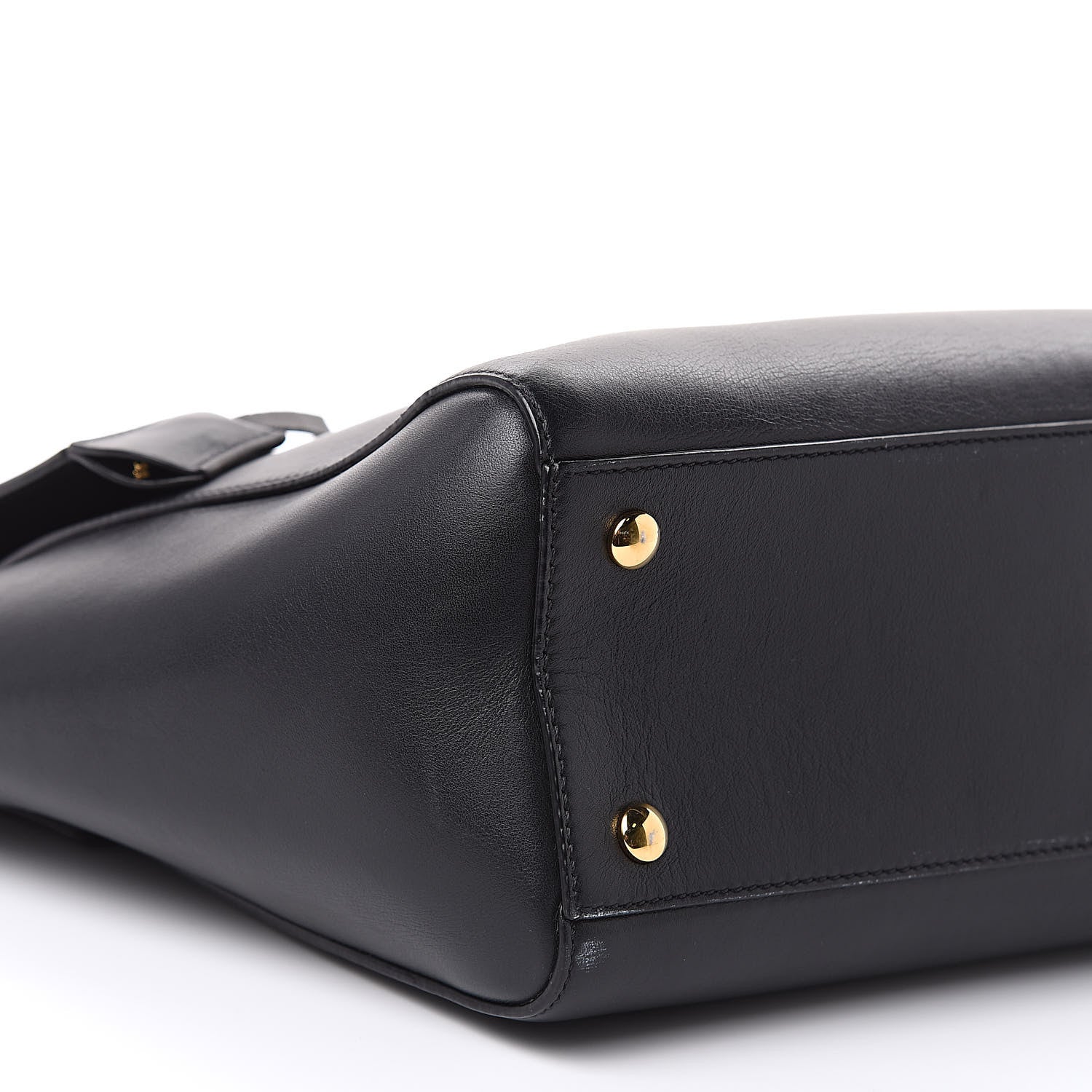 Versace Calfskin Signature Satchel Black 7 of 18