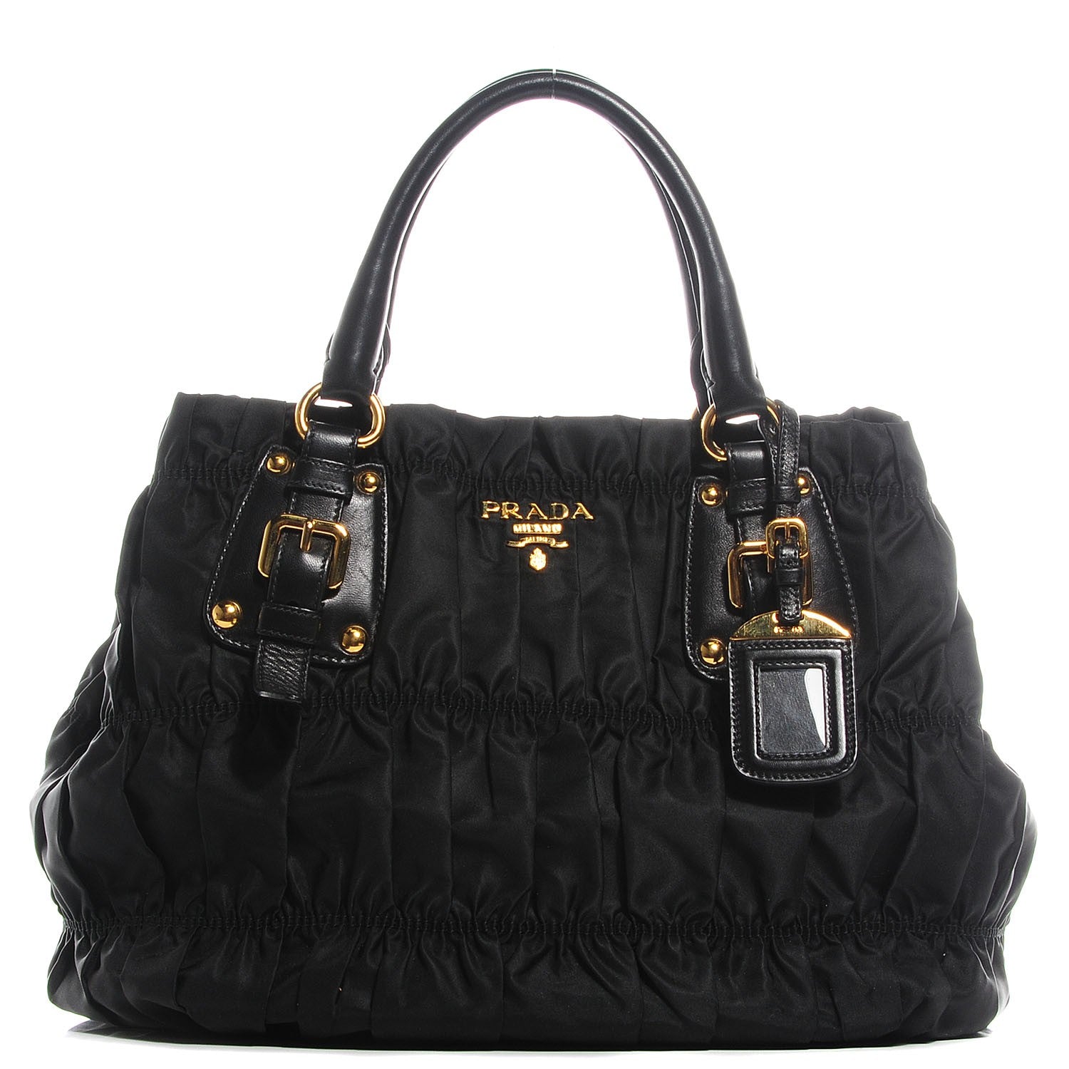 Prada Tessuto Nylon Gaufre Tote Nero Black 1 of 10