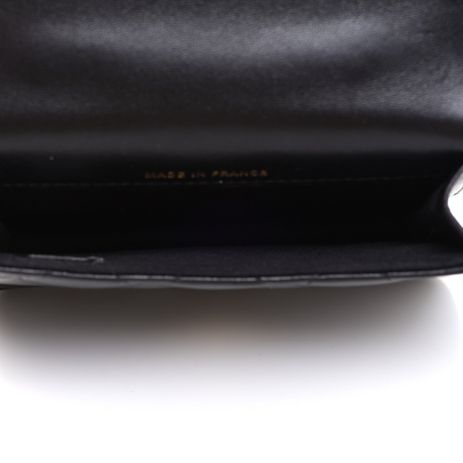 Chanel Lambskin Quilted Top Handle Flap Coin Purse With Chain Black 5 of 14