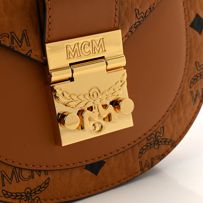 MCM Visetos Small Patricia Saddle Bag Cognac 11 of 12