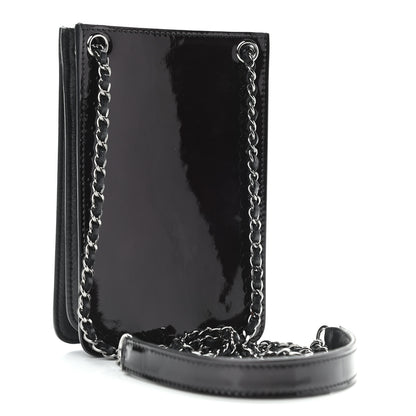 Chanel Patent CC Phone Holder Crossbody Black 3 of 11
