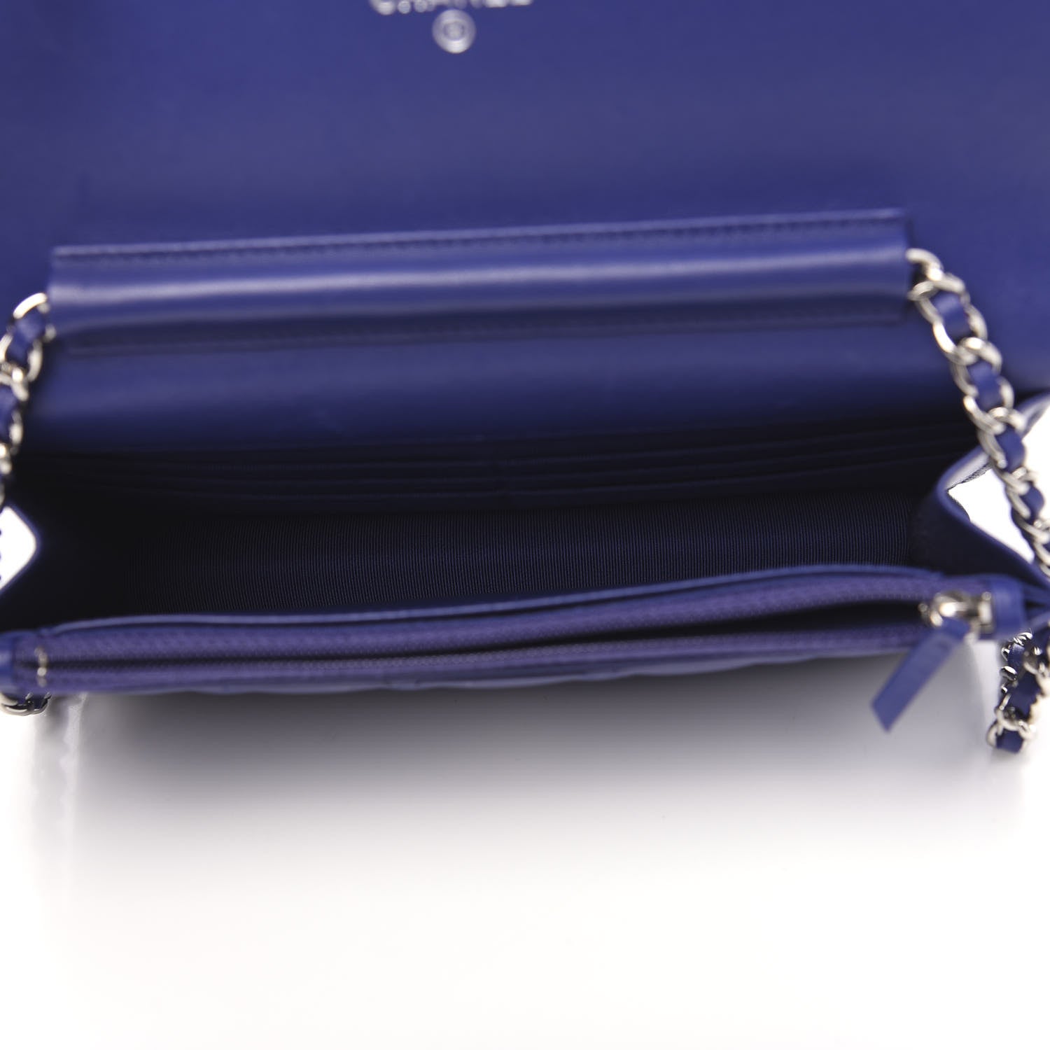 Chanel Lambskin Quilted Wallet On Chain WOC Purple 4 of 12