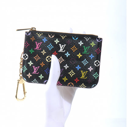 Louis Vuitton Monogram Multicolor Key Pouch Black Grenade 4 of 7