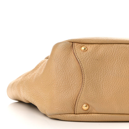 Prada Vitello Daino Side Pocket Hobo Noisette 8 of 12
