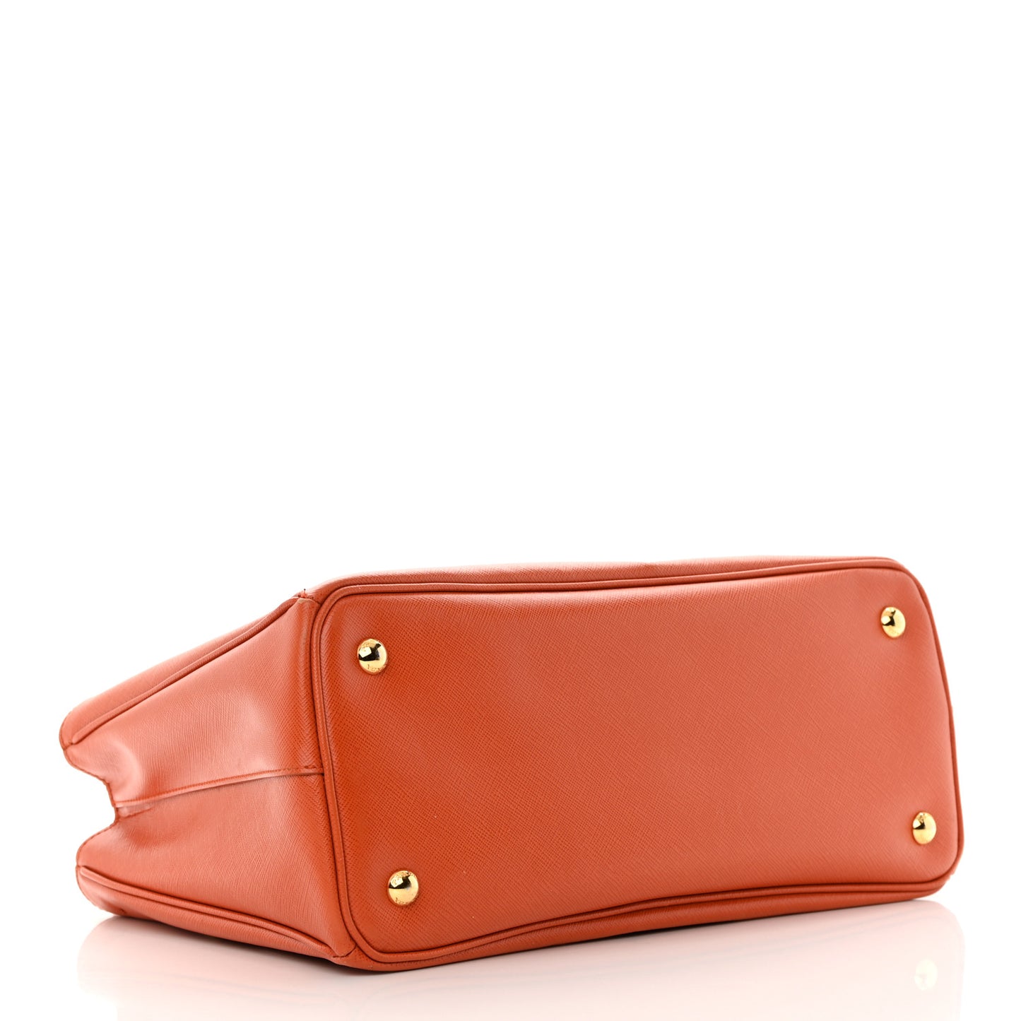 Saffiano Lux Medium Tote Papaya