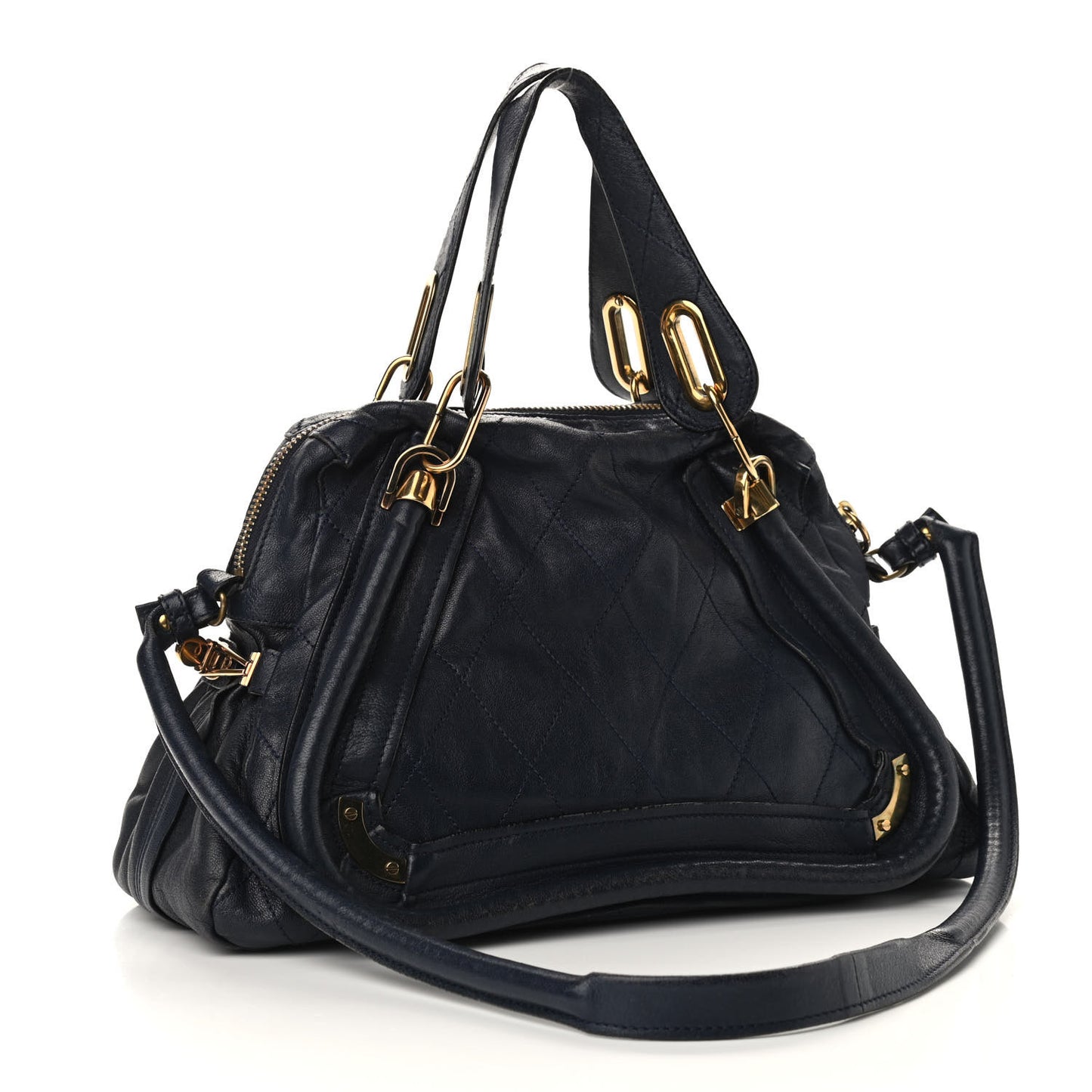 Sheepskin Quilted Medium Paraty Navy